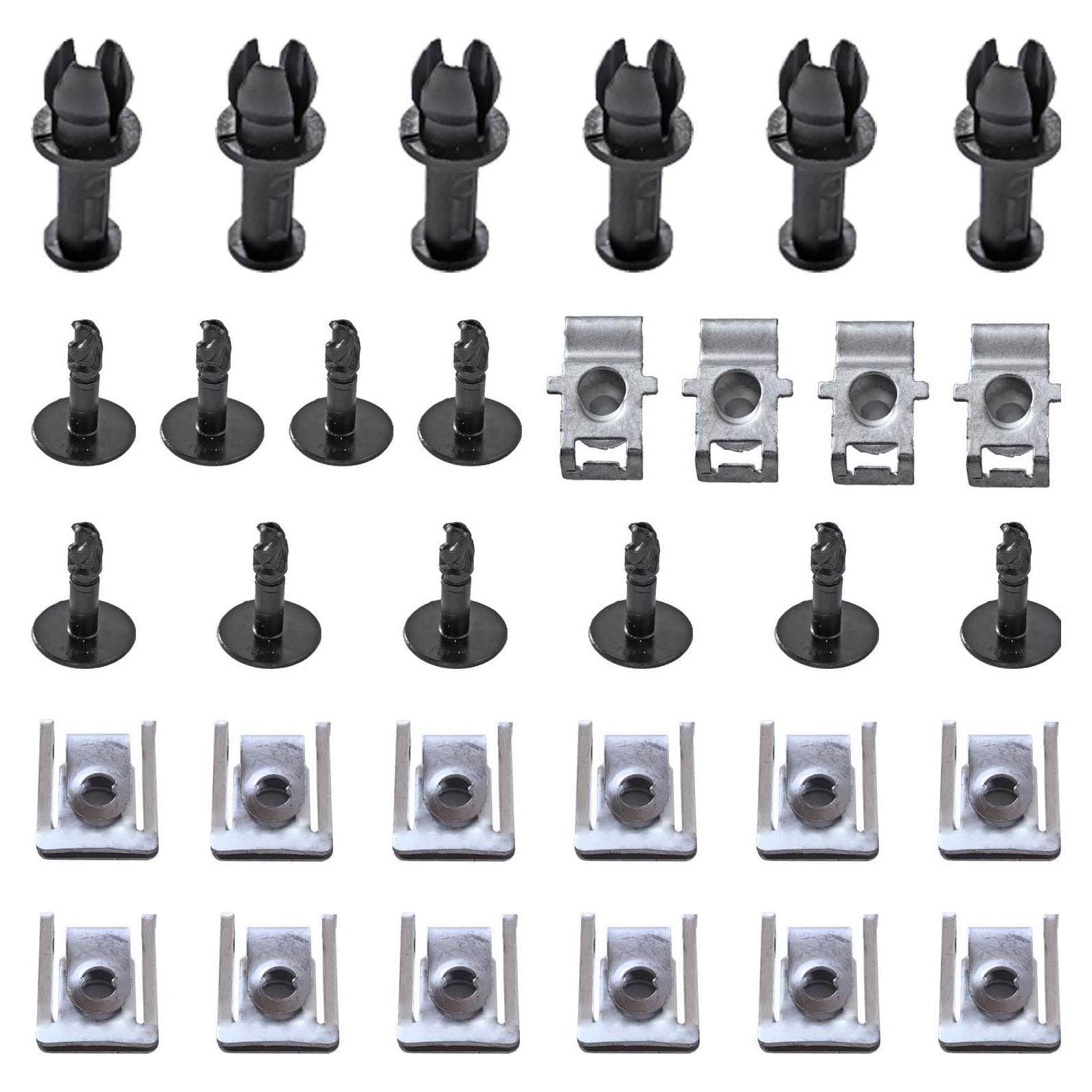 Juego de Tornillos de Clips de Guardabarros MCDHOJWGG 32 Pcs Audi