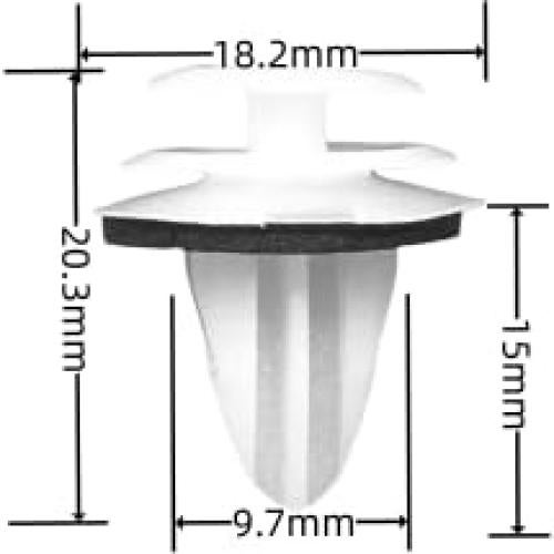30 Clips de Retención para Panel de Puerta Nissan Infiniti