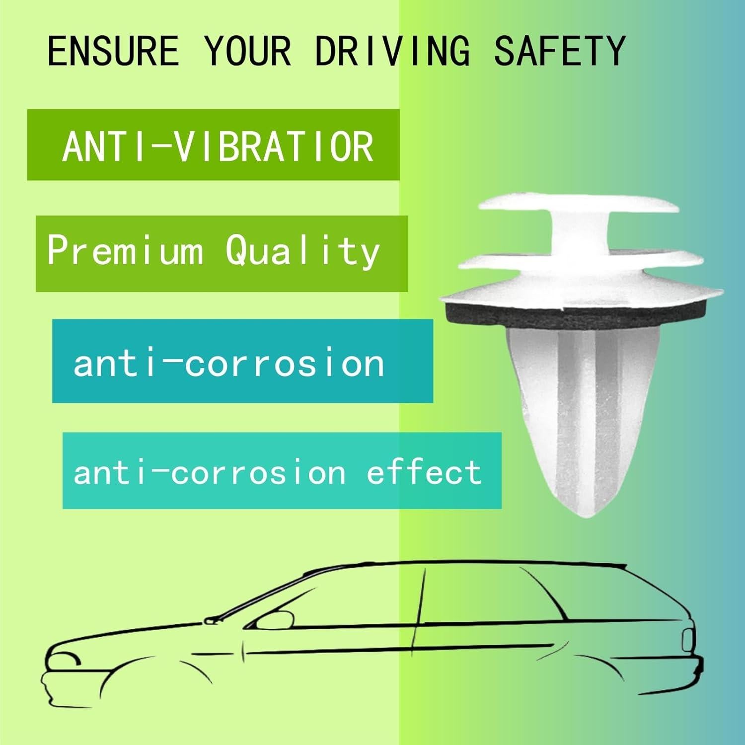 30 Clips de Retención para Panel de Puerta Nissan Infiniti