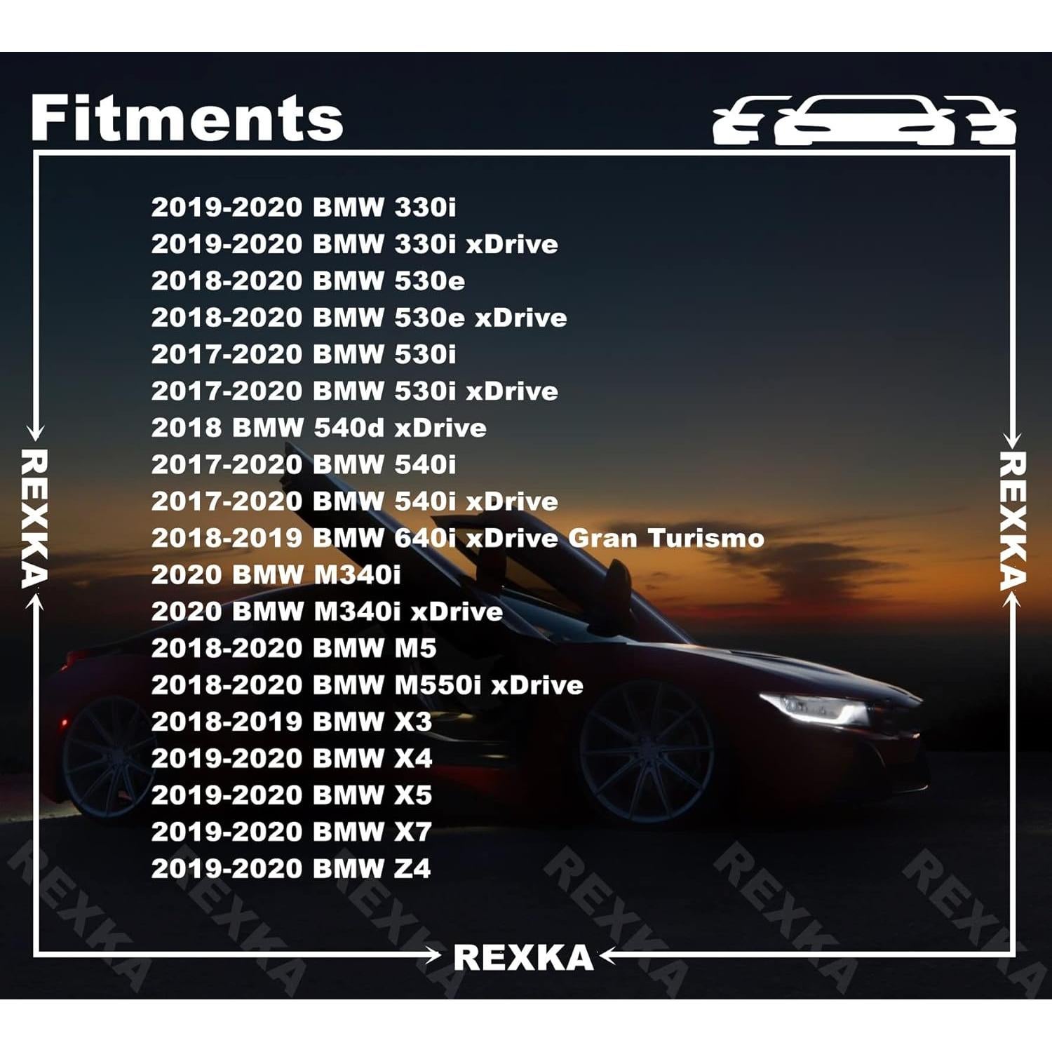 Clip de Retención Panel Puerta Delantera BMW Rexka 10 Piezas