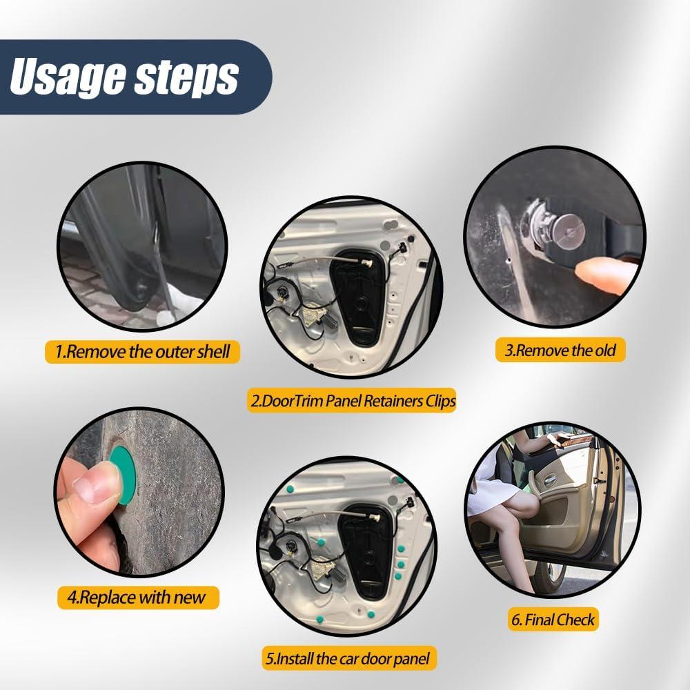 100 Clips de Retención de Panel de Puerta Toyota Lexus