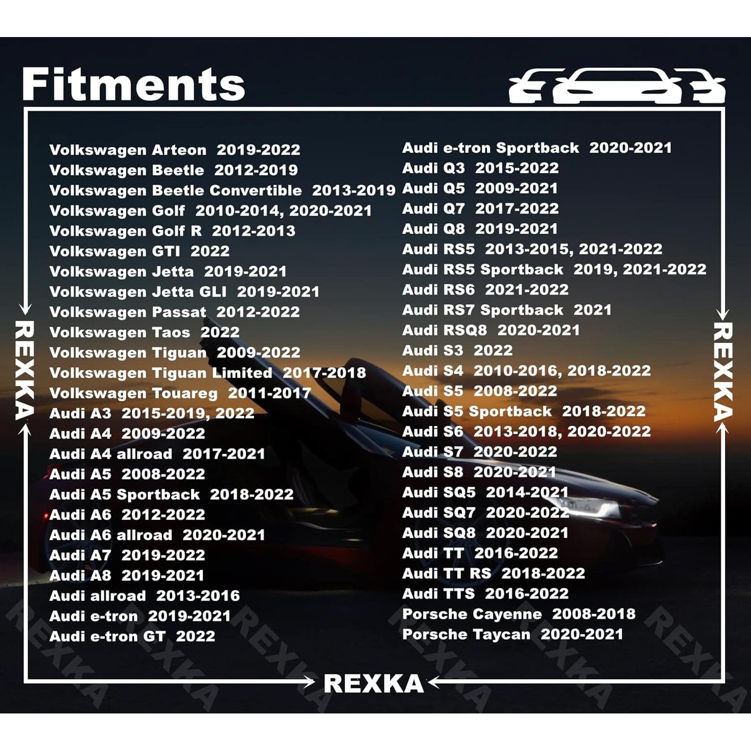 Tornillos de Panel de Recorte Rexka 30pcs para Audi y Volkswagen