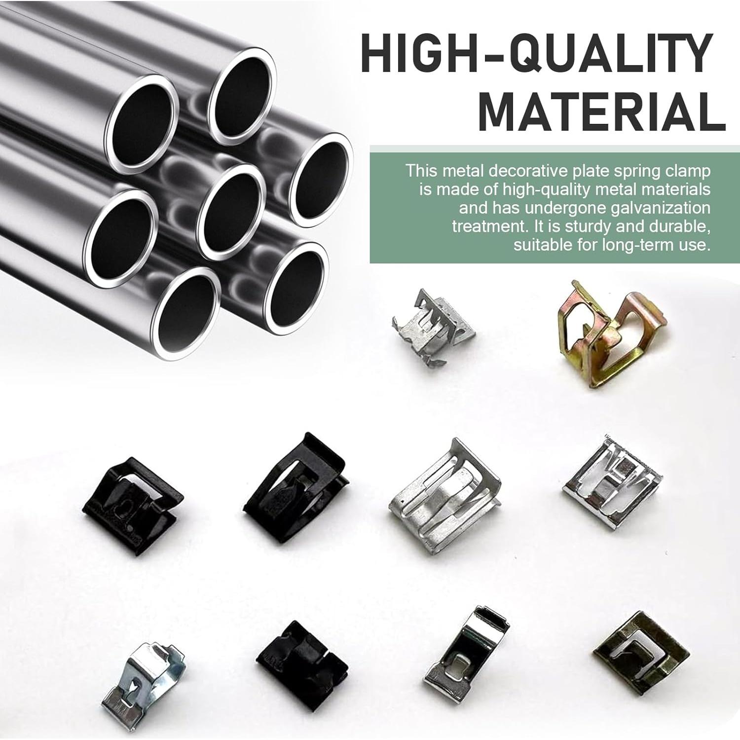 100 Clips U de Metal Ferianl para Coche VW 4A0-867-276A