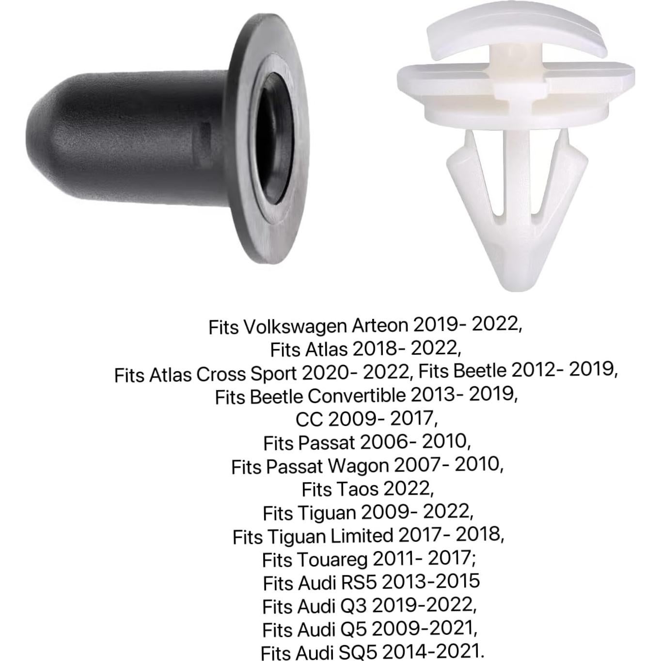 Kit de Clips de Protección VW/Audi 20 Piezas Nylon Duradero