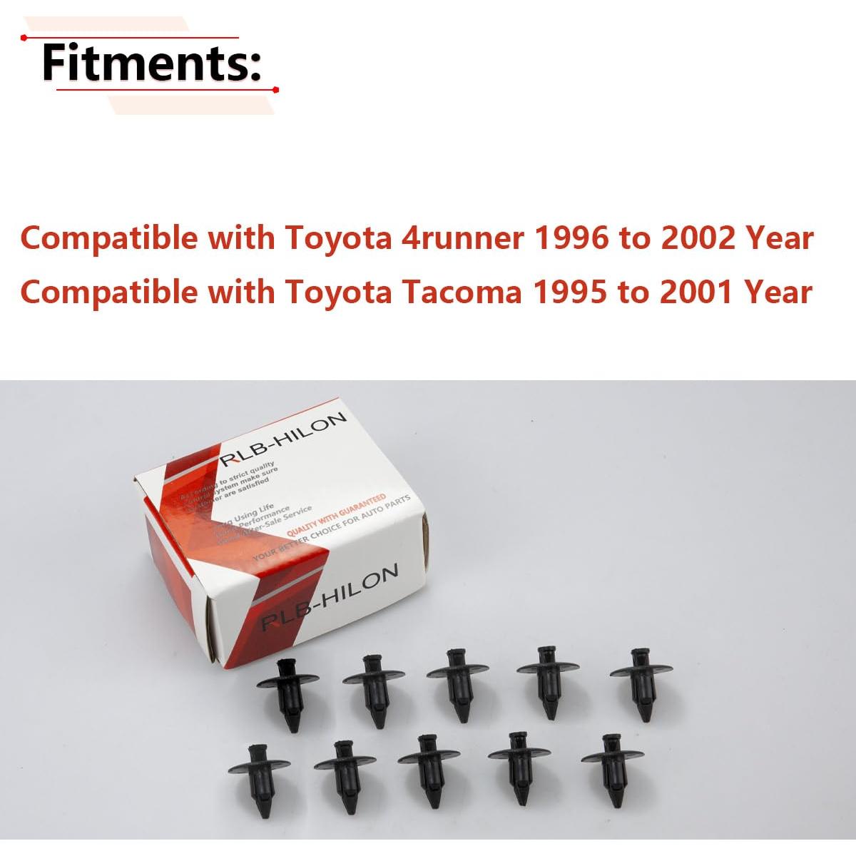 Clips de Panel de Puerta Interior RLB-HILON 10PCS Negro