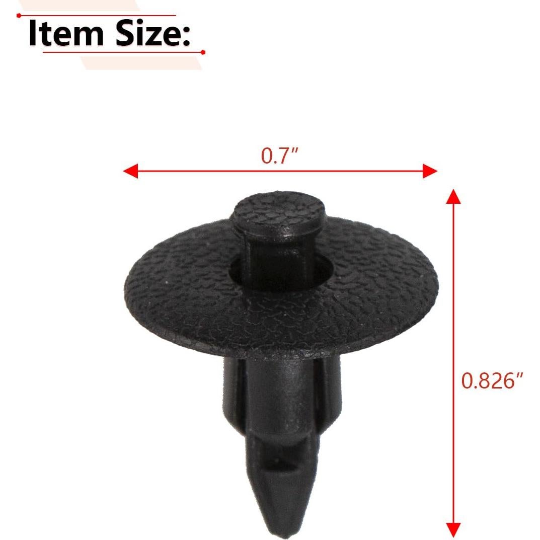 Clips de Panel de Puerta Interior RLB-HILON 10PCS Negro