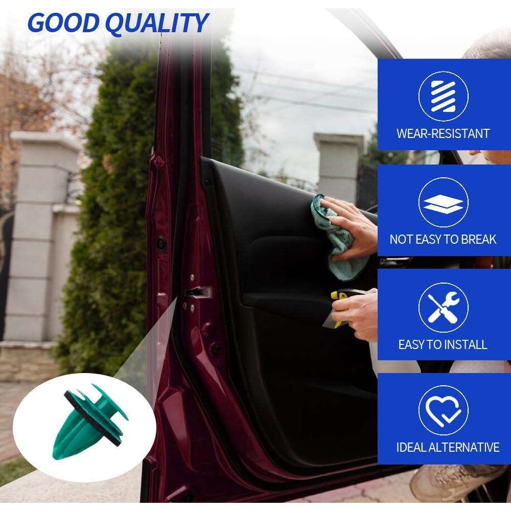 100 Clips de Panel de Puerta Rebvugr 14x18mm para Chrysler y Jeep