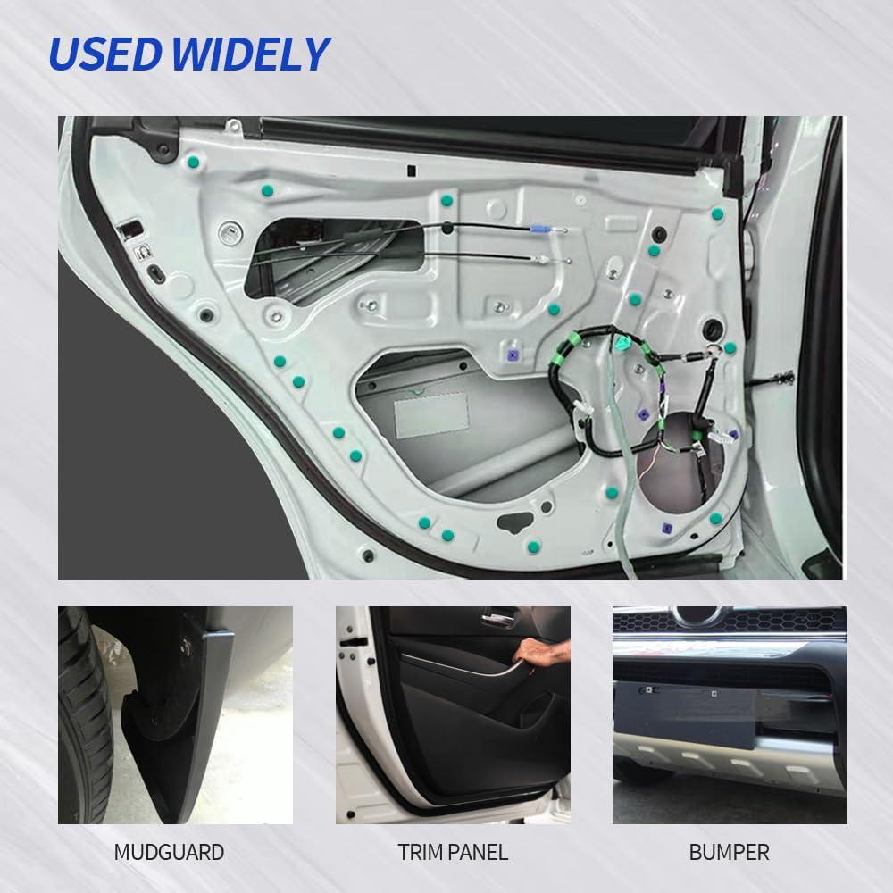 100 Clips de Panel de Puerta Rebvugr 14x18mm para Chrysler y Jeep