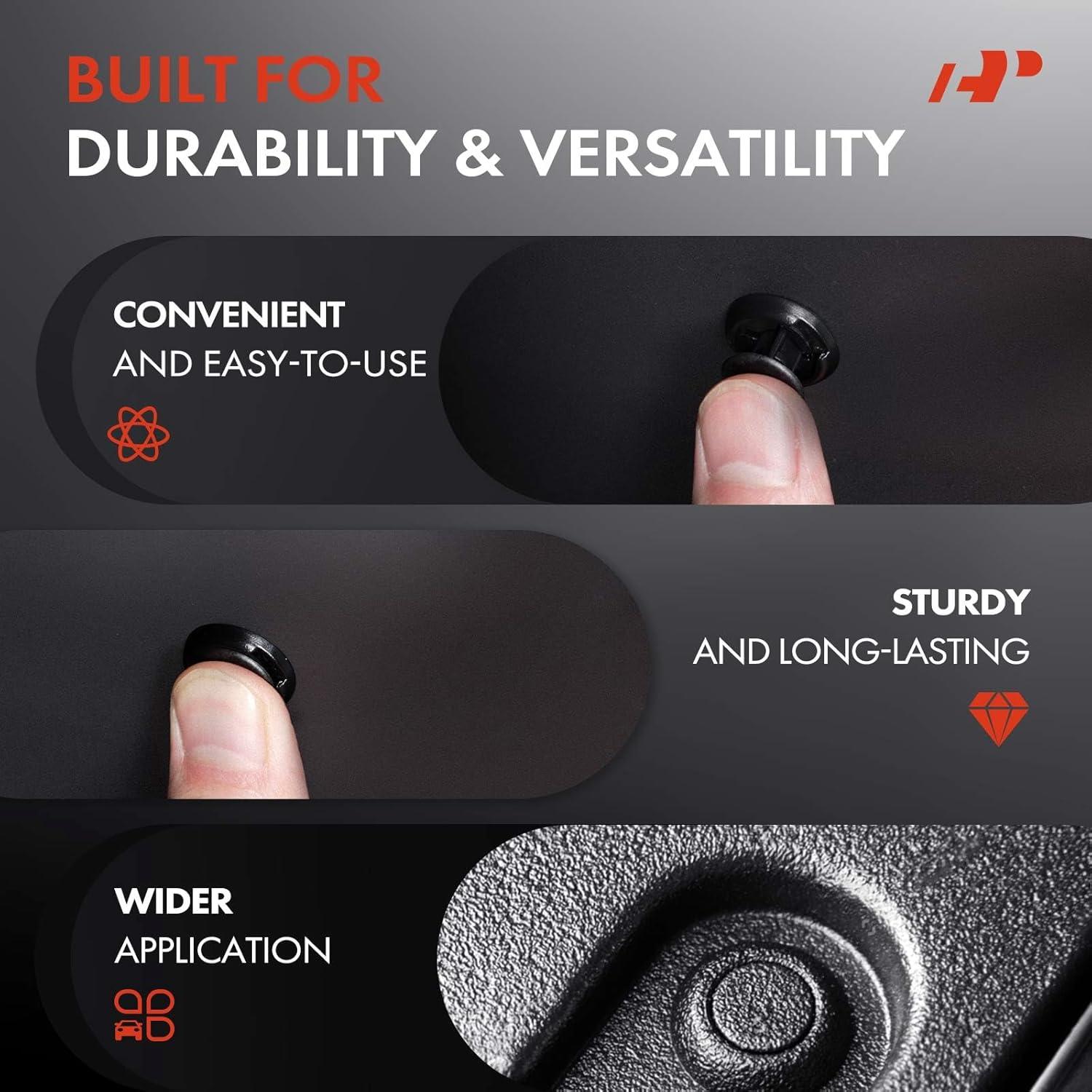 Clips de Retención A-Premium 50 PCS Nylon para Audi