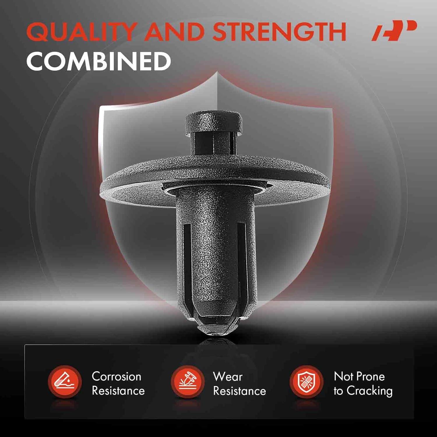 Clips de Retención A-Premium 50 PCS Nylon para Audi