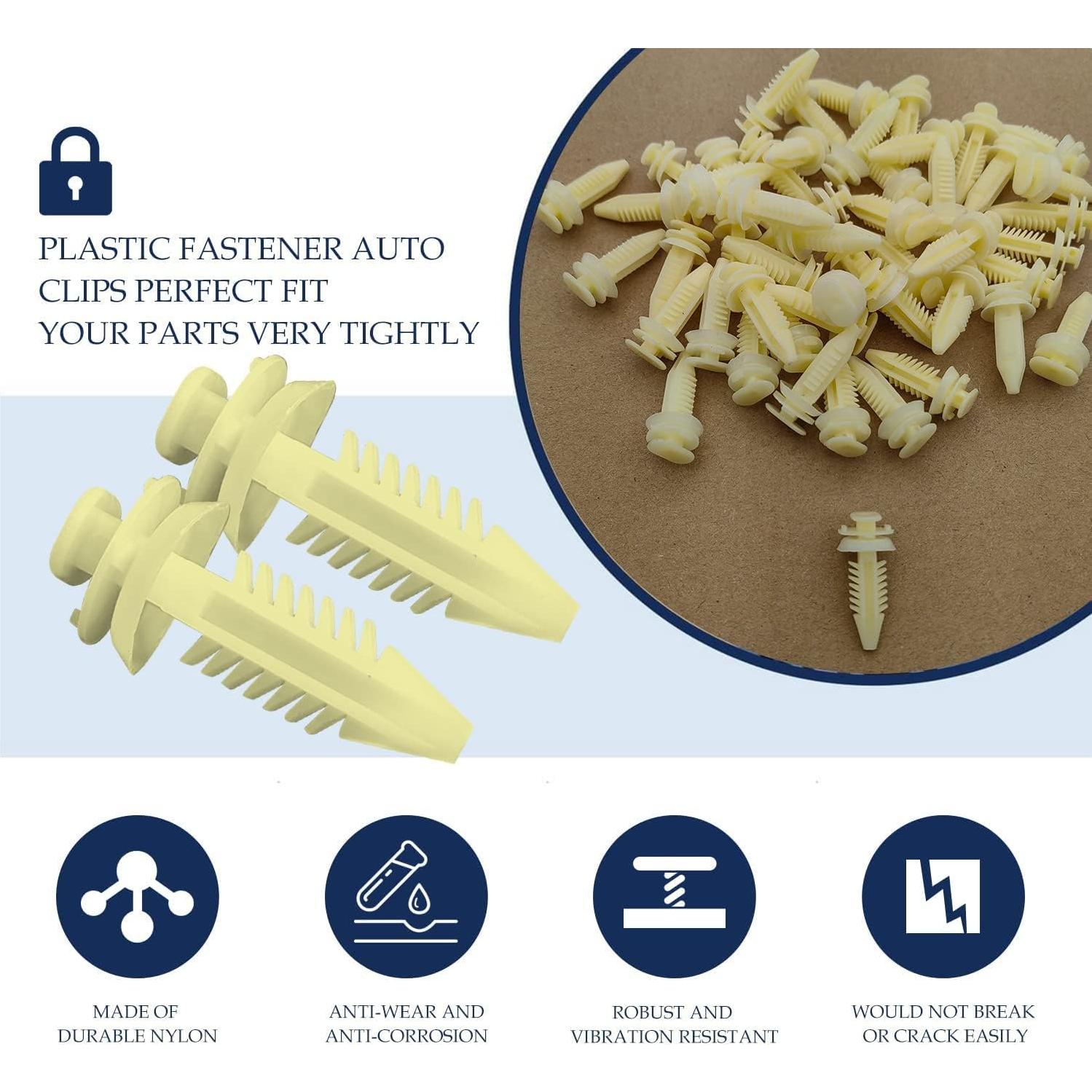 30 Sujetadores de Panel de Recorte de Puerta TOPCNOEM 15545202