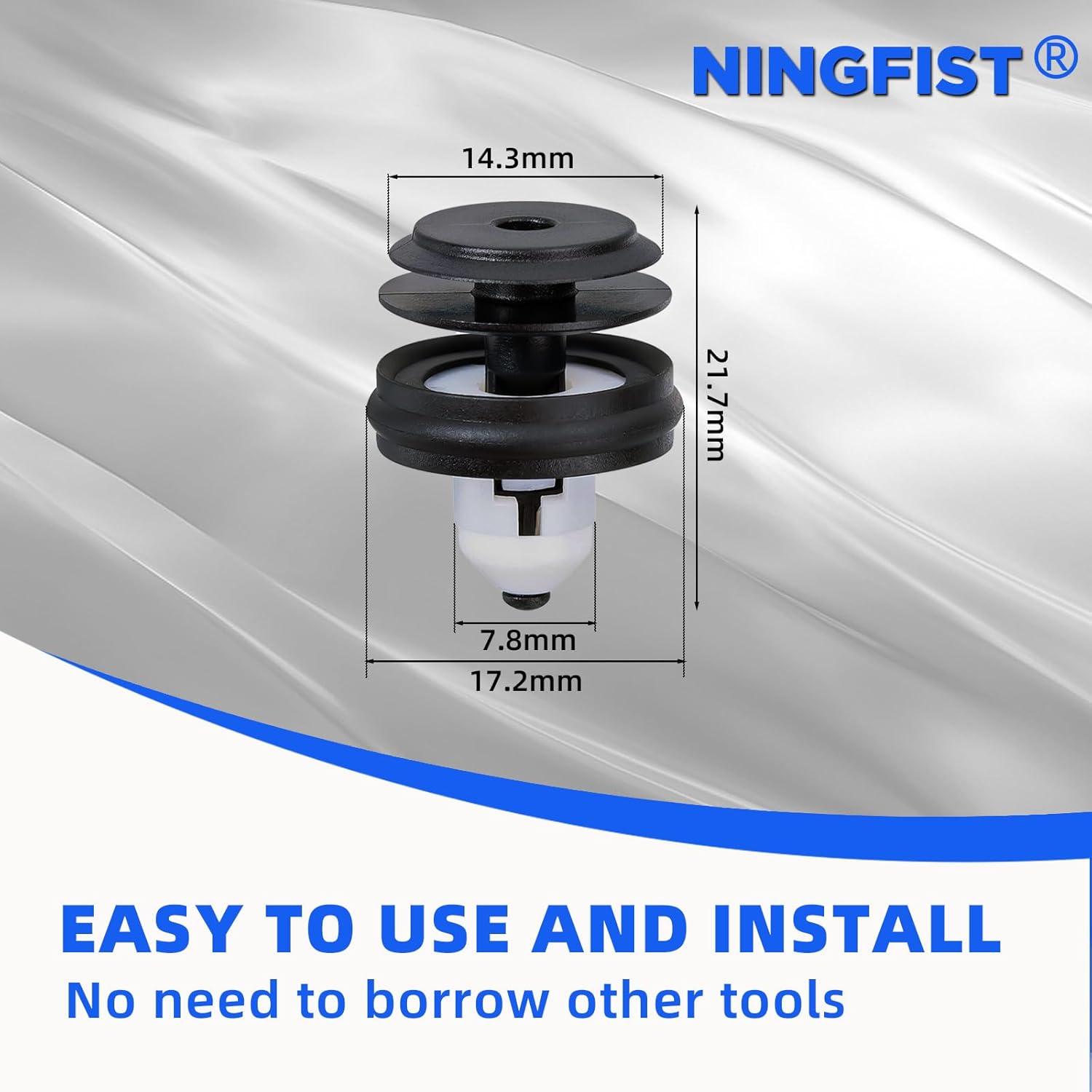 20 Clips de Retención de Panel de Recorte NINGFIST para BMW