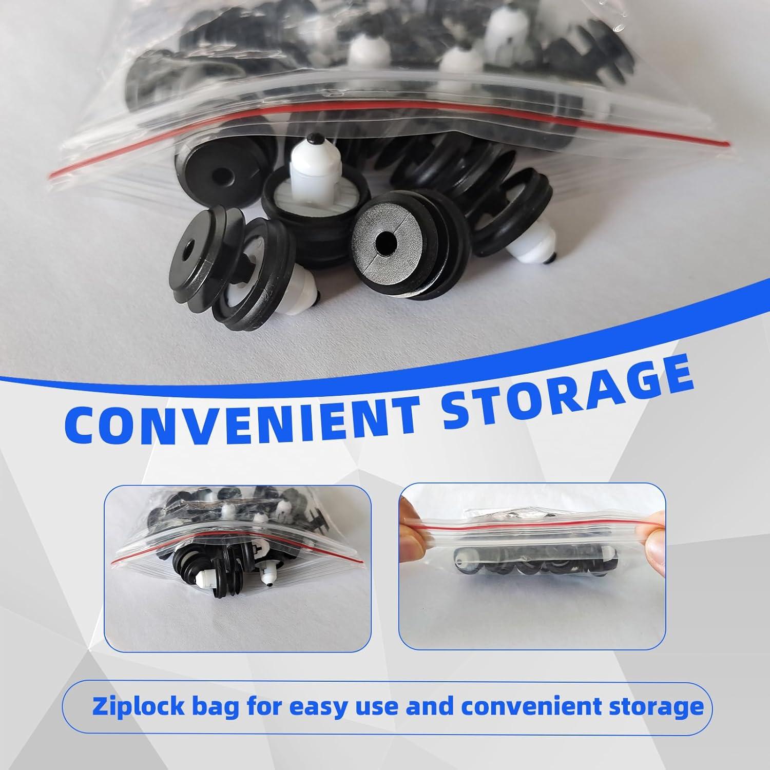 20 Clips de Retención de Panel de Recorte NINGFIST para BMW