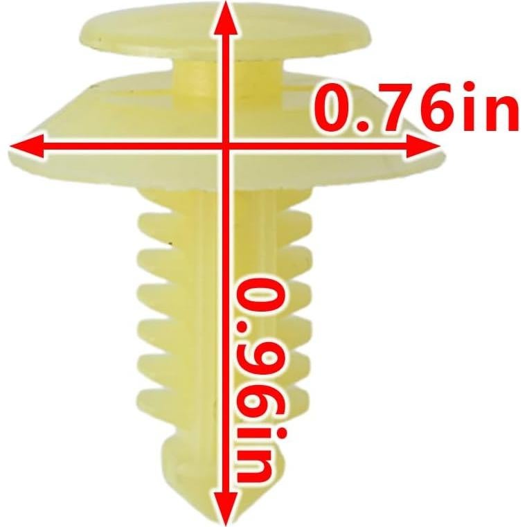 20 Sujetadores de Panel de Puerta Ford N802900 Nylon Natural