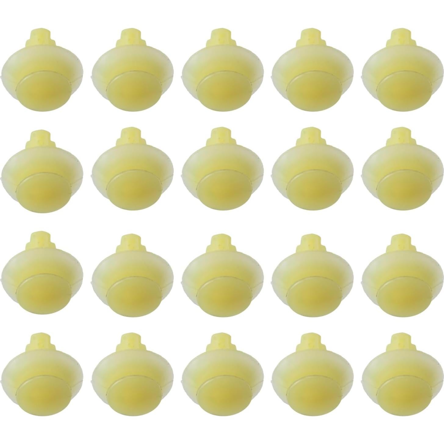 20 Sujetadores de Panel de Puerta Ford N802900 Nylon Natural