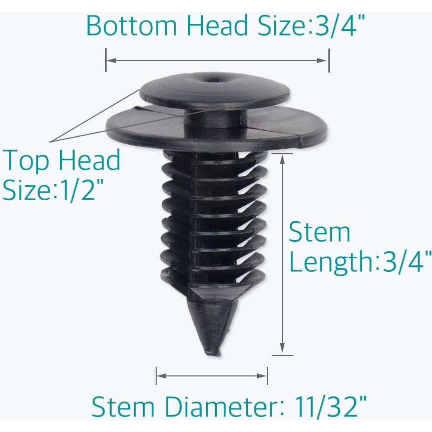 20 Sujetadores de Panel de Recorte Lantee para Ford y Dodge
