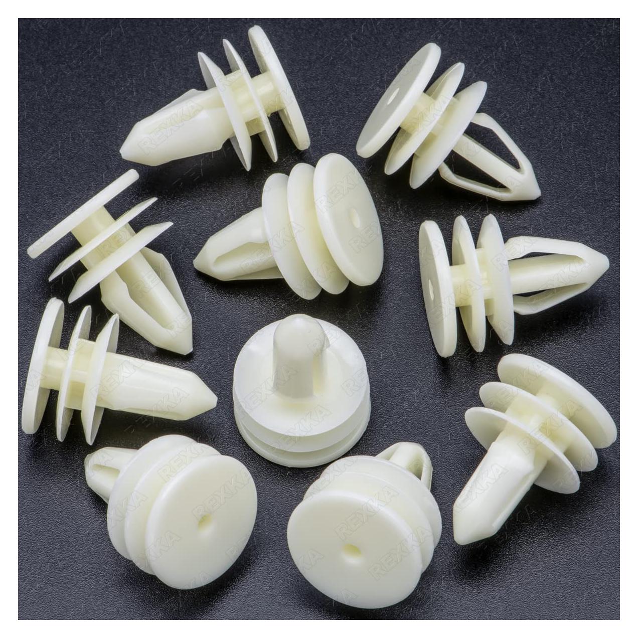 10 Sujetadores Clips de Panel de Puerta Rexka para GM y Ford