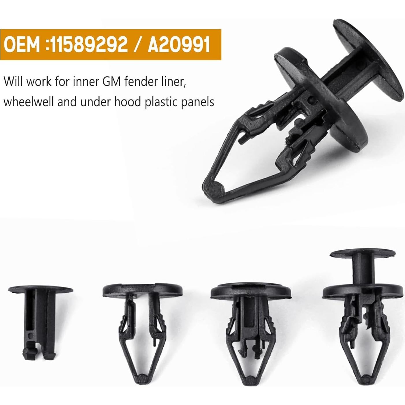 Kit 121pcs Clips de Carrocería GM UNIGT con Herramienta