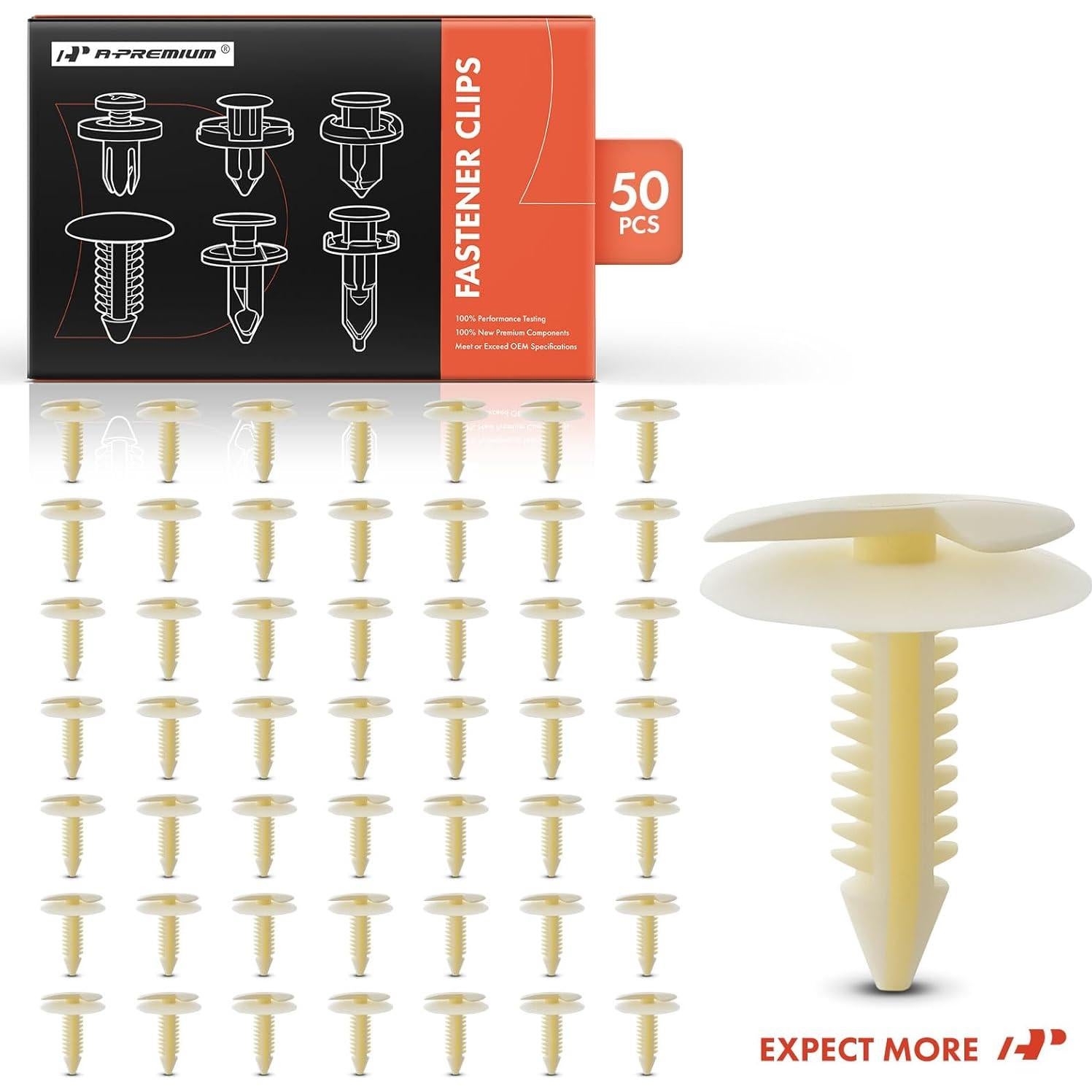 Clips de Sujetador de Panel A-Premium 50 Pcs para Chevrolet