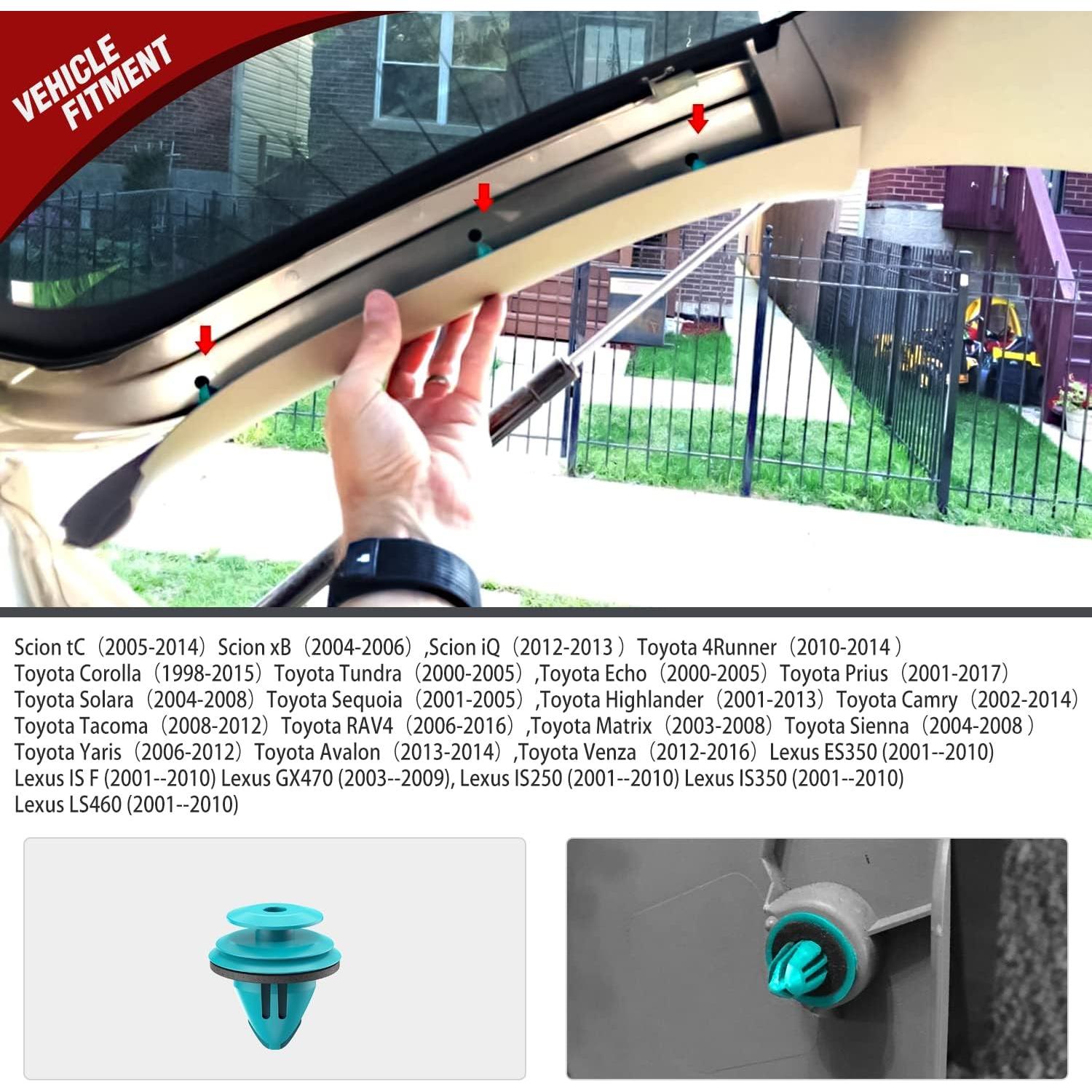 Clips de Retención de Panel de Puerta Nilight 100PCS 9mm