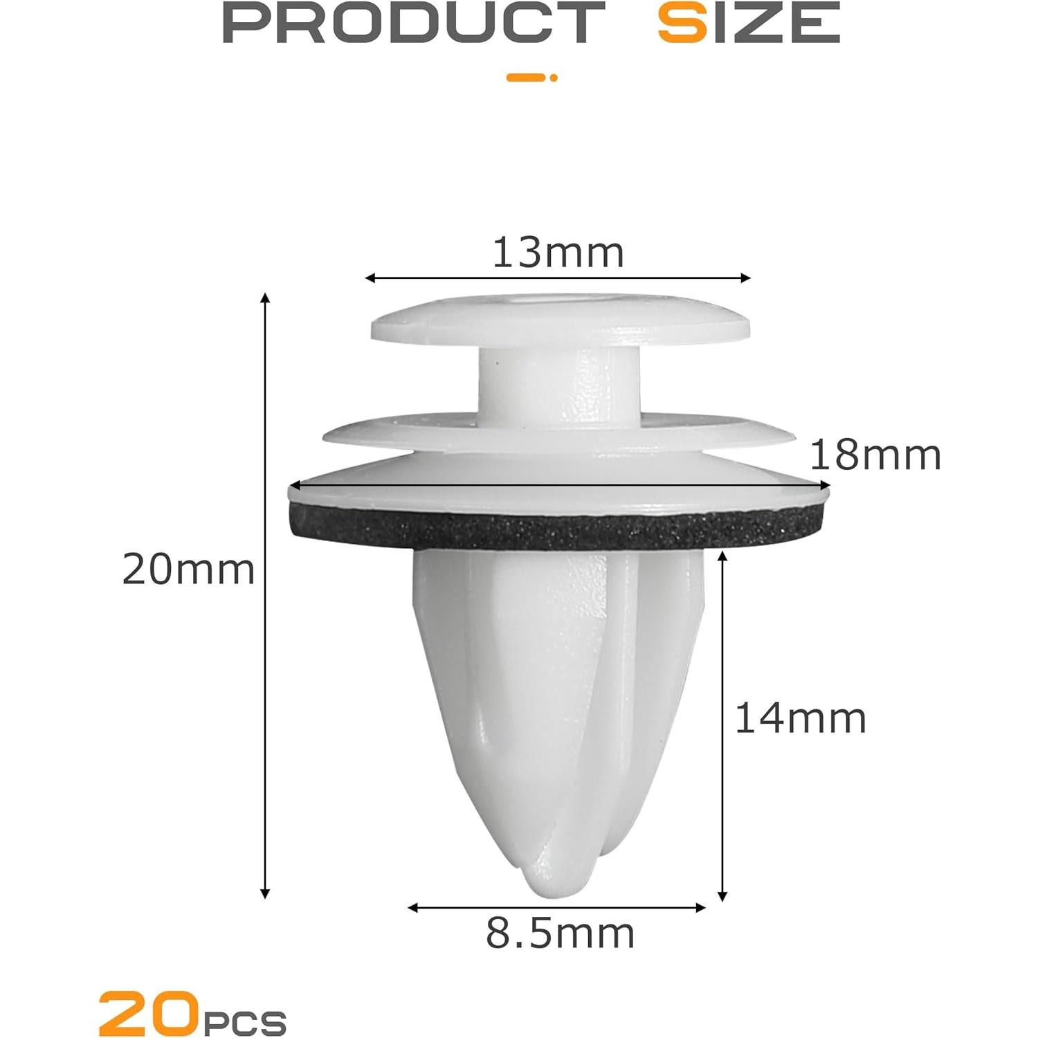 20 Clips de Retención de Puerta de Coche SCUARI 90467-A0005