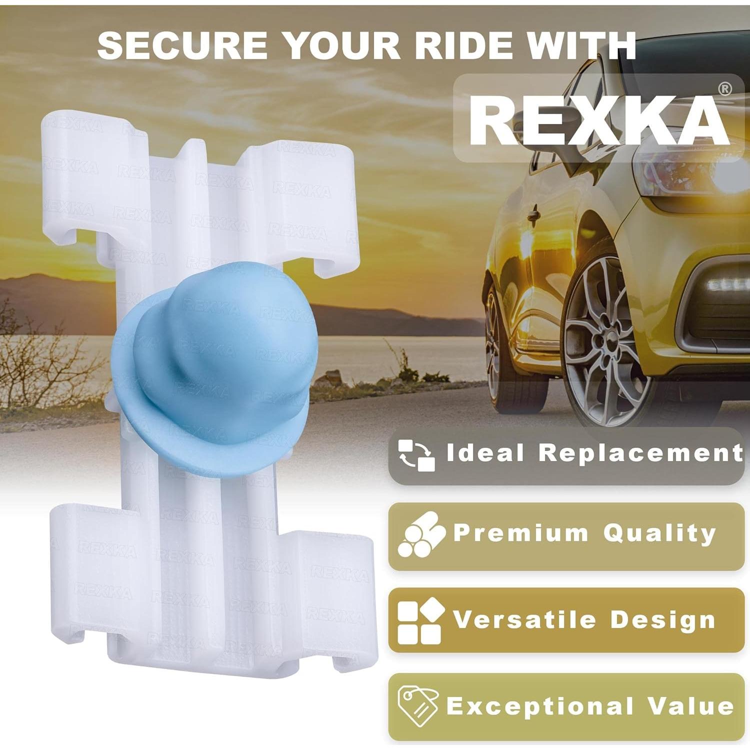 25 Clips de Moldura Lateral BMW E46 Yongtao Nylon Blanco