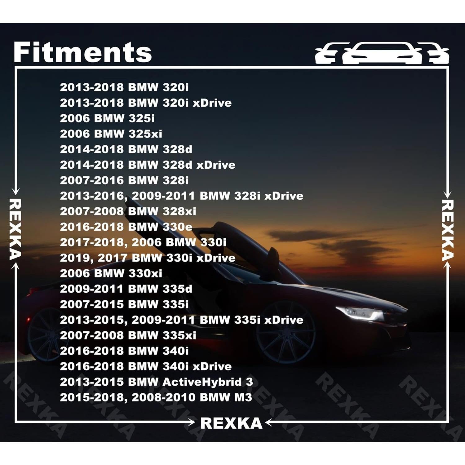 Clips de Moldura de Techo Rexka para BMW 10 Pcs