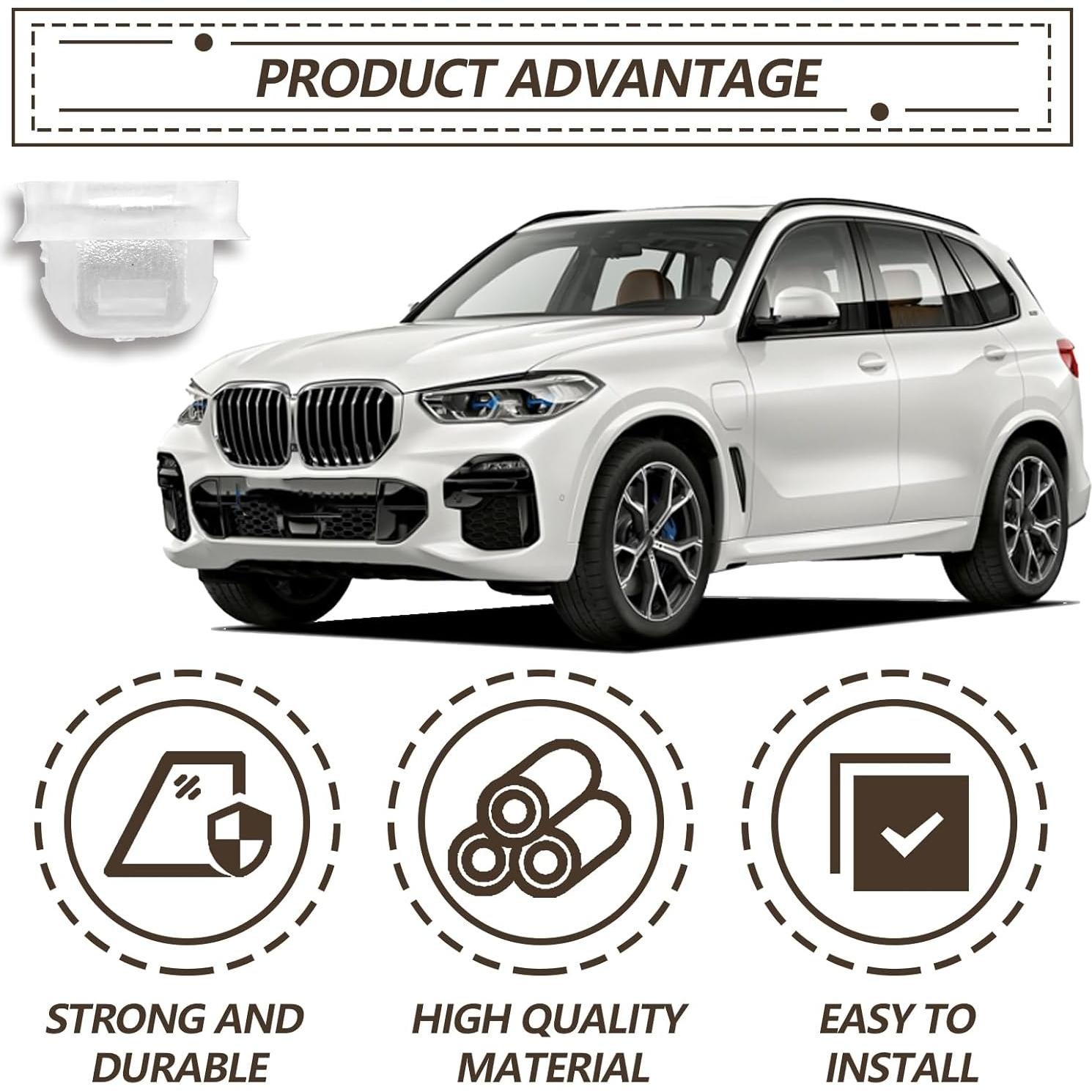 30 Clips de Acabado de Moldura Interior SYudwen para BMW