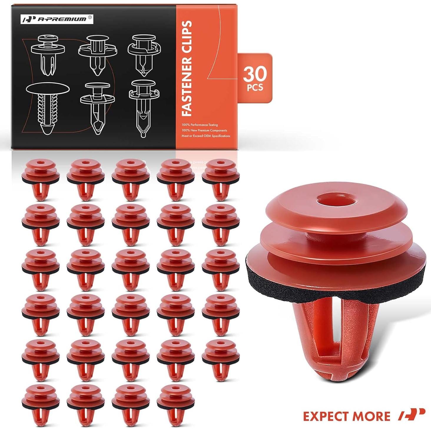 30 Clips Sujetadores A-Premium para BMW y Mini Cooper 9.5mm