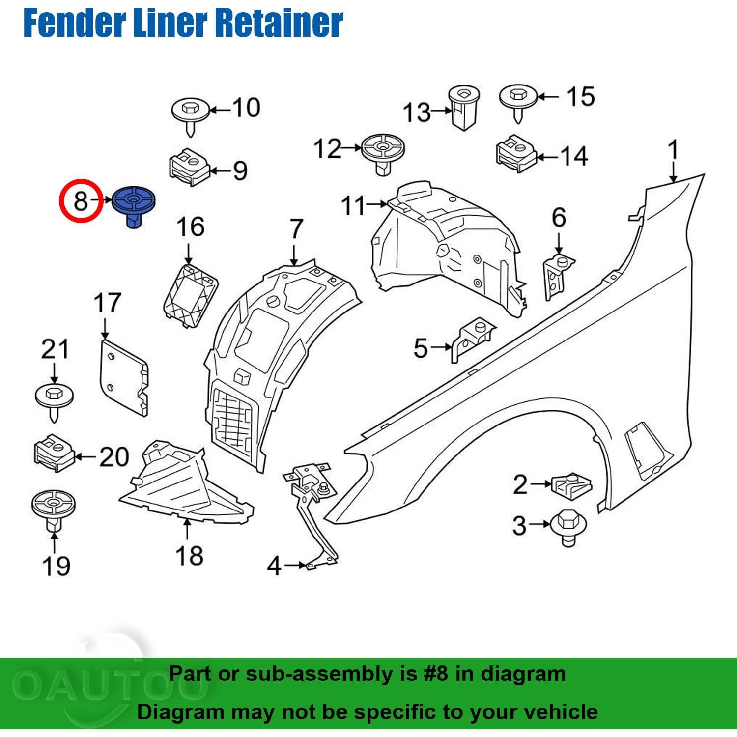 Placas Antideslizantes OAUTOO 20pcs para BMW y MINI