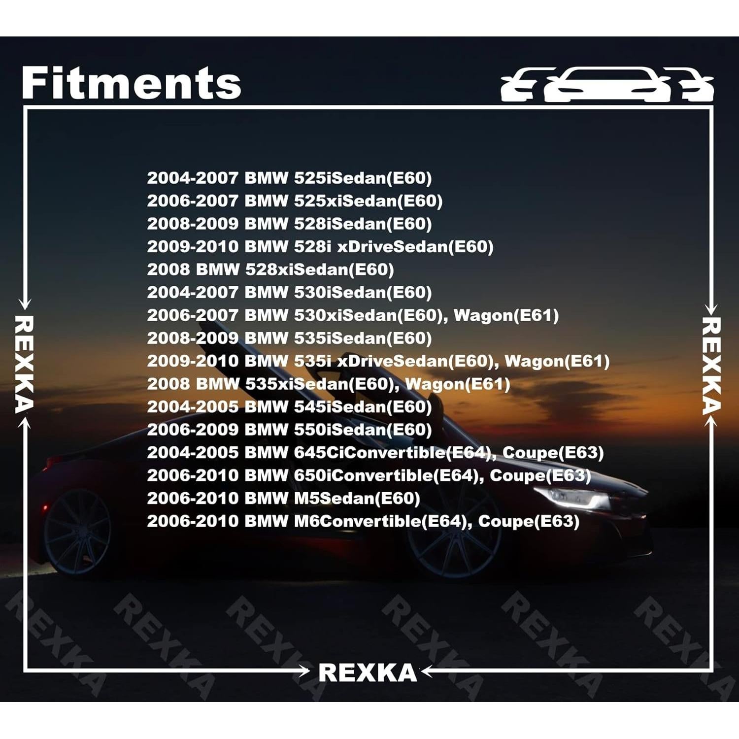 Kit de Pasadores y Clips de Moldura Rexka para BMW E60 E61 E63 E64