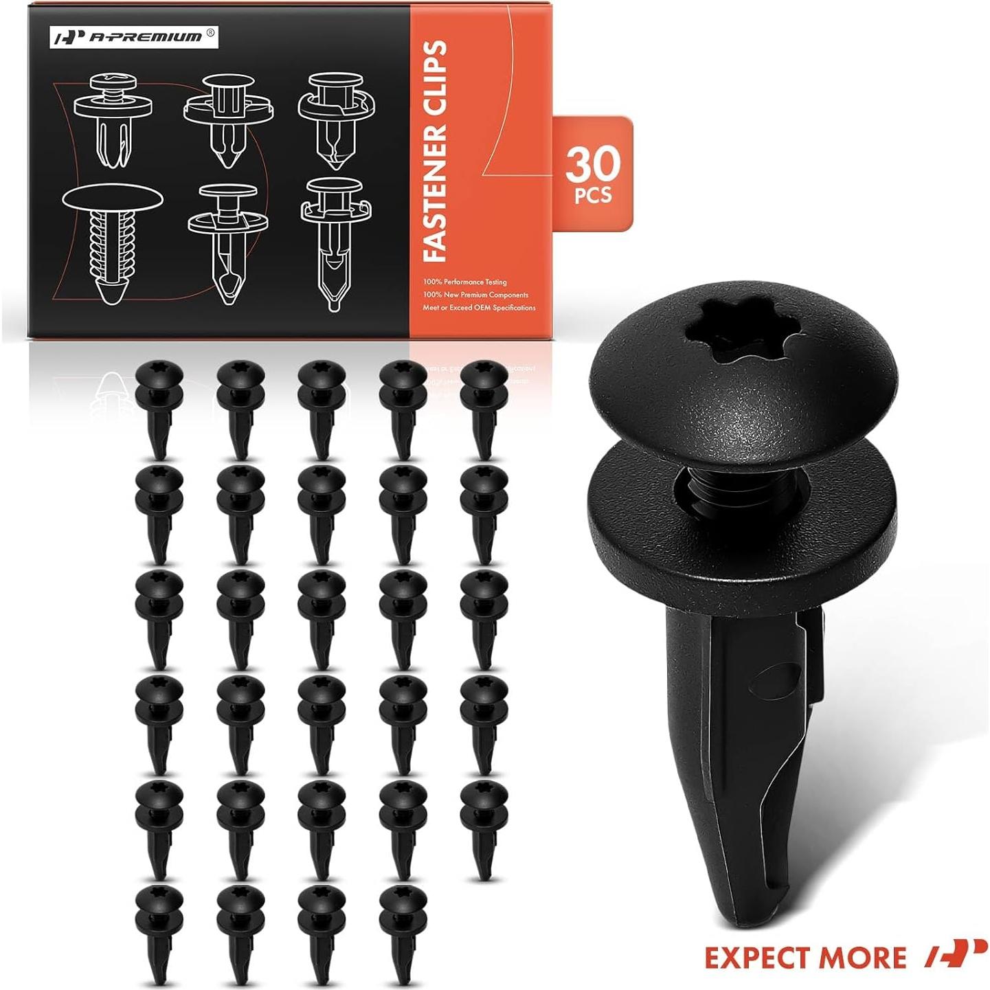 Clip Retenedor A-Premium 30 PCS 6mm para Ram, Jeep, Chevrolet