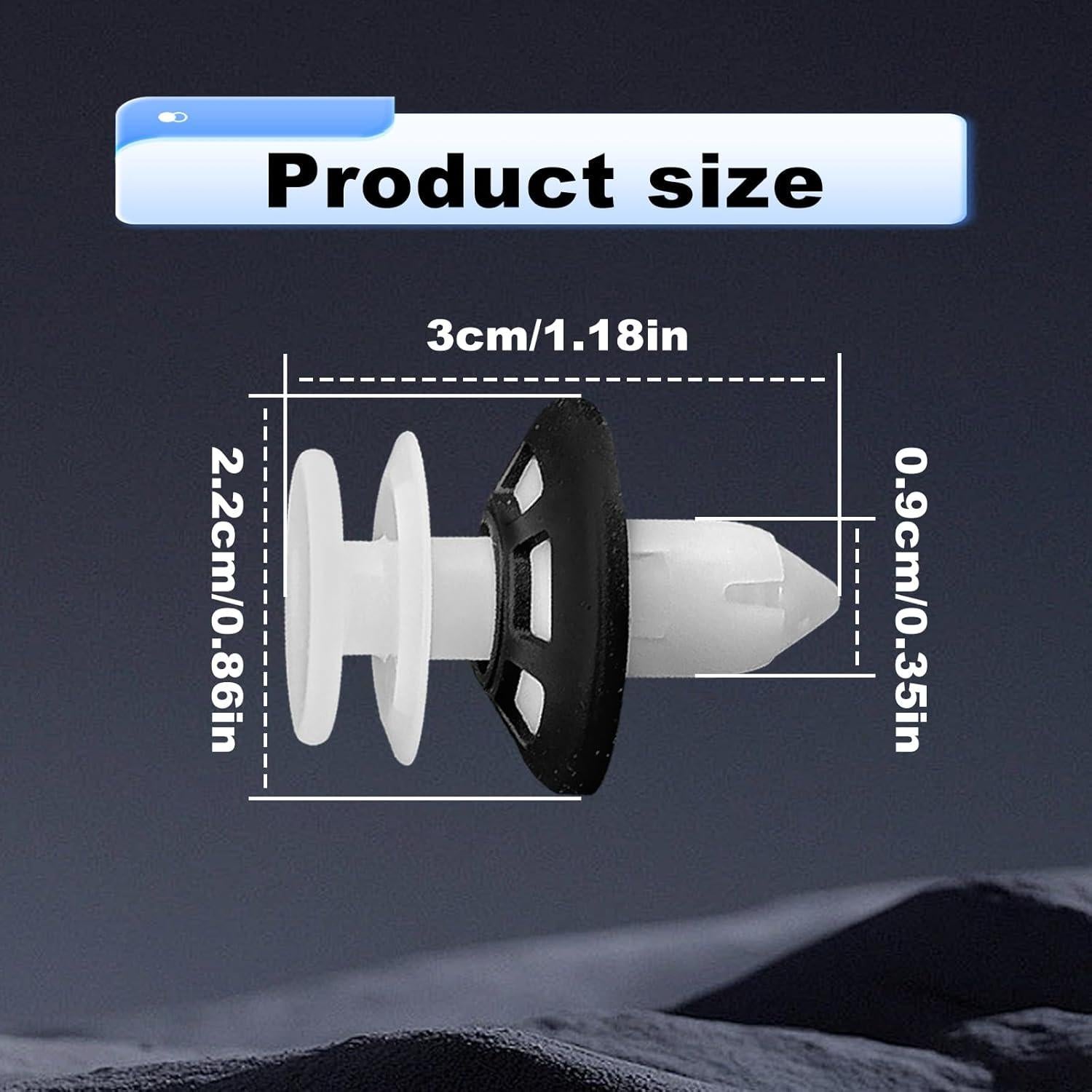 15 Clips de Retención de Panel de Puerta Pleoos 6509673AA