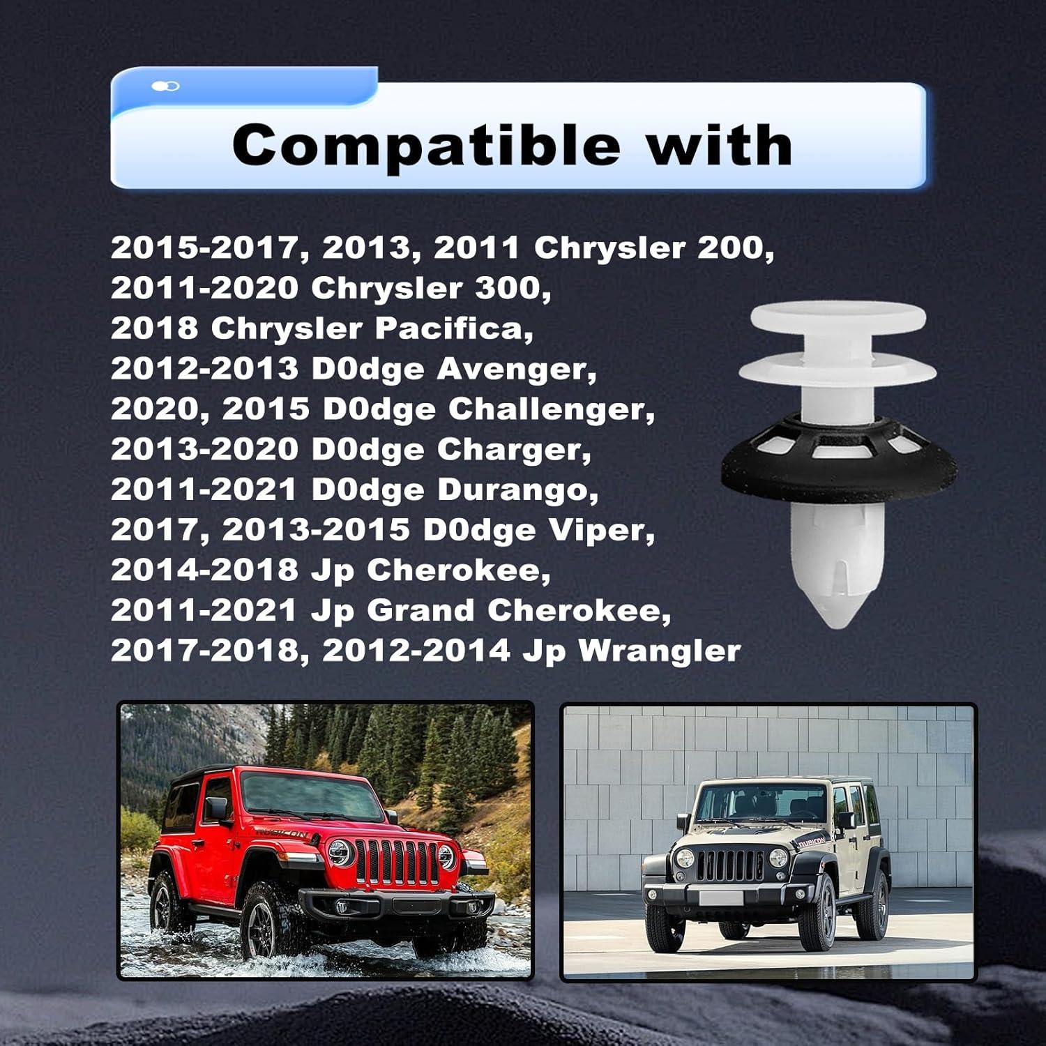 15 Clips de Retención de Panel de Puerta Pleoos 6509673AA