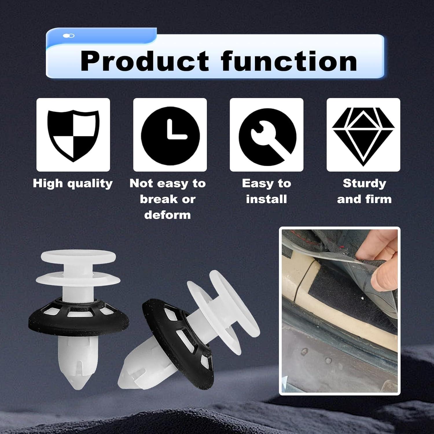 15 Clips de Retención de Panel de Puerta Pleoos 6509673AA