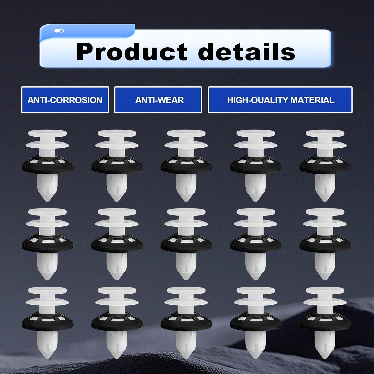 15 Clips de Retención de Panel de Puerta Pleoos 6509673AA