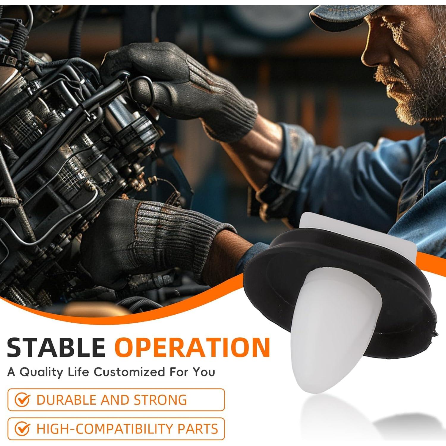 30 Clips de Moldura de Puerta Trasera Nylon GoaMotors 68093998AA