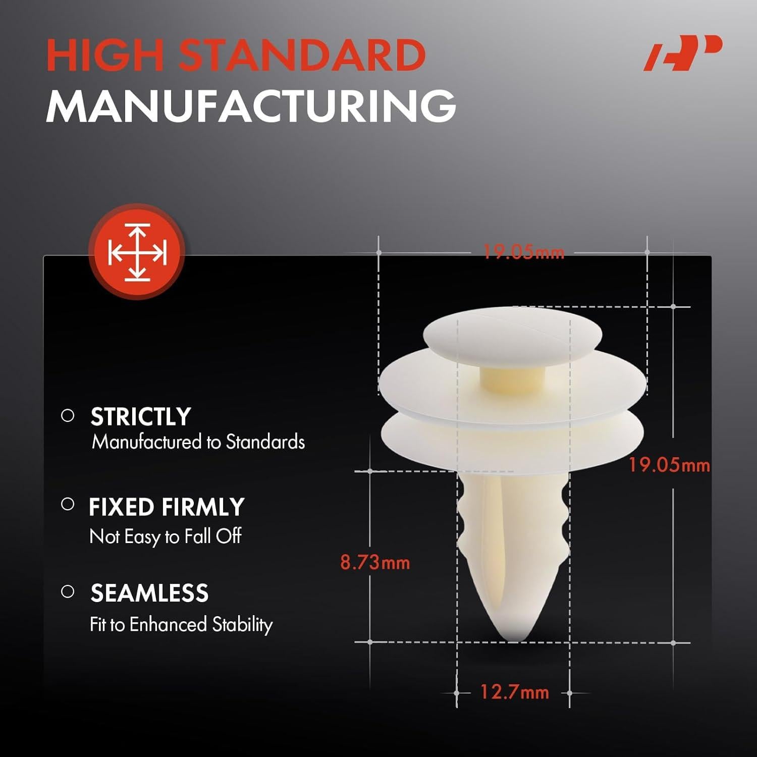 50 Clips Sujetadores de Panel A-Premium para Jeep y Dodge