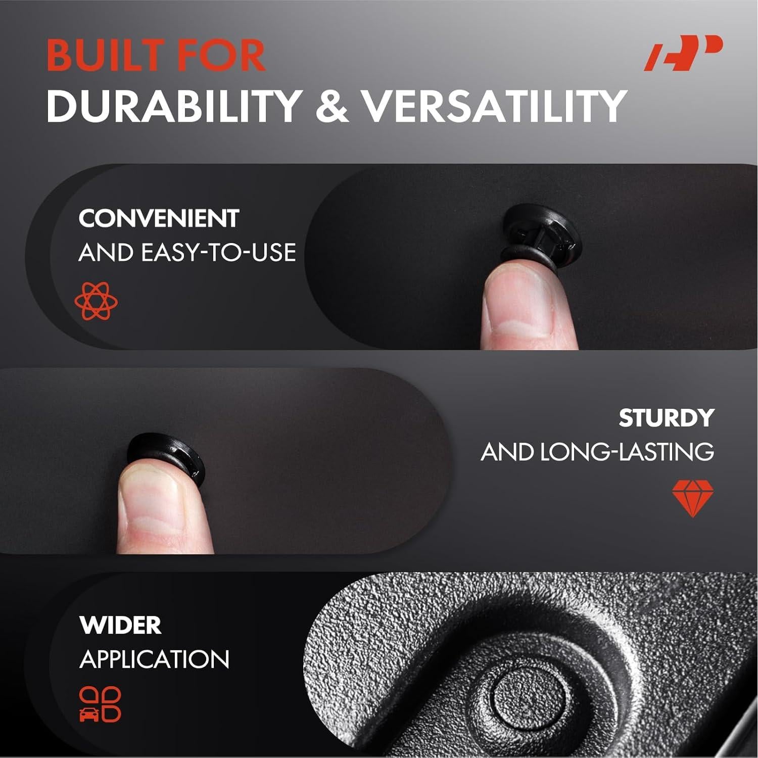 50 Clips Sujetadores de Panel A-Premium para Jeep y Dodge