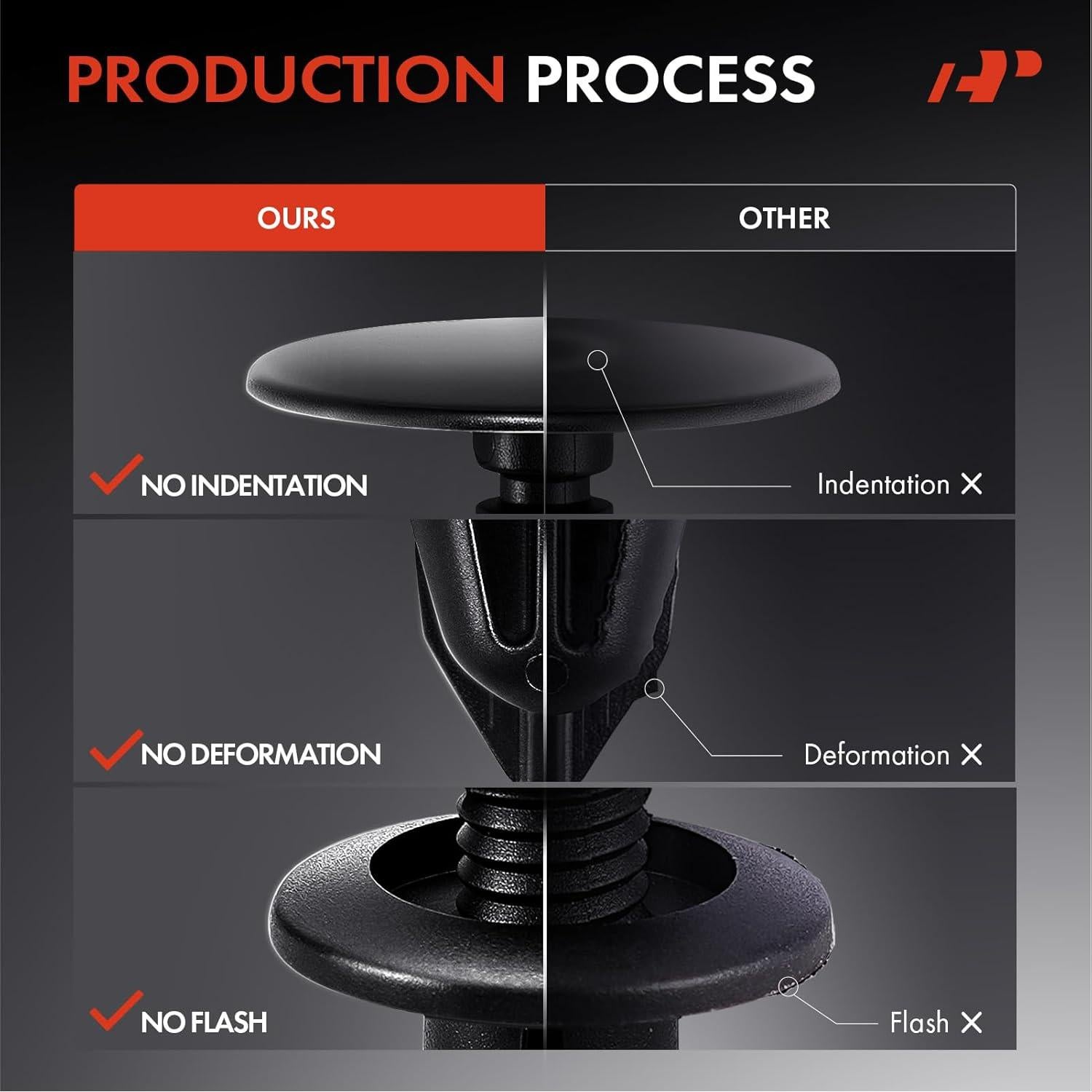 50 Clips Sujetadores de Panel A-Premium para Jeep y Dodge