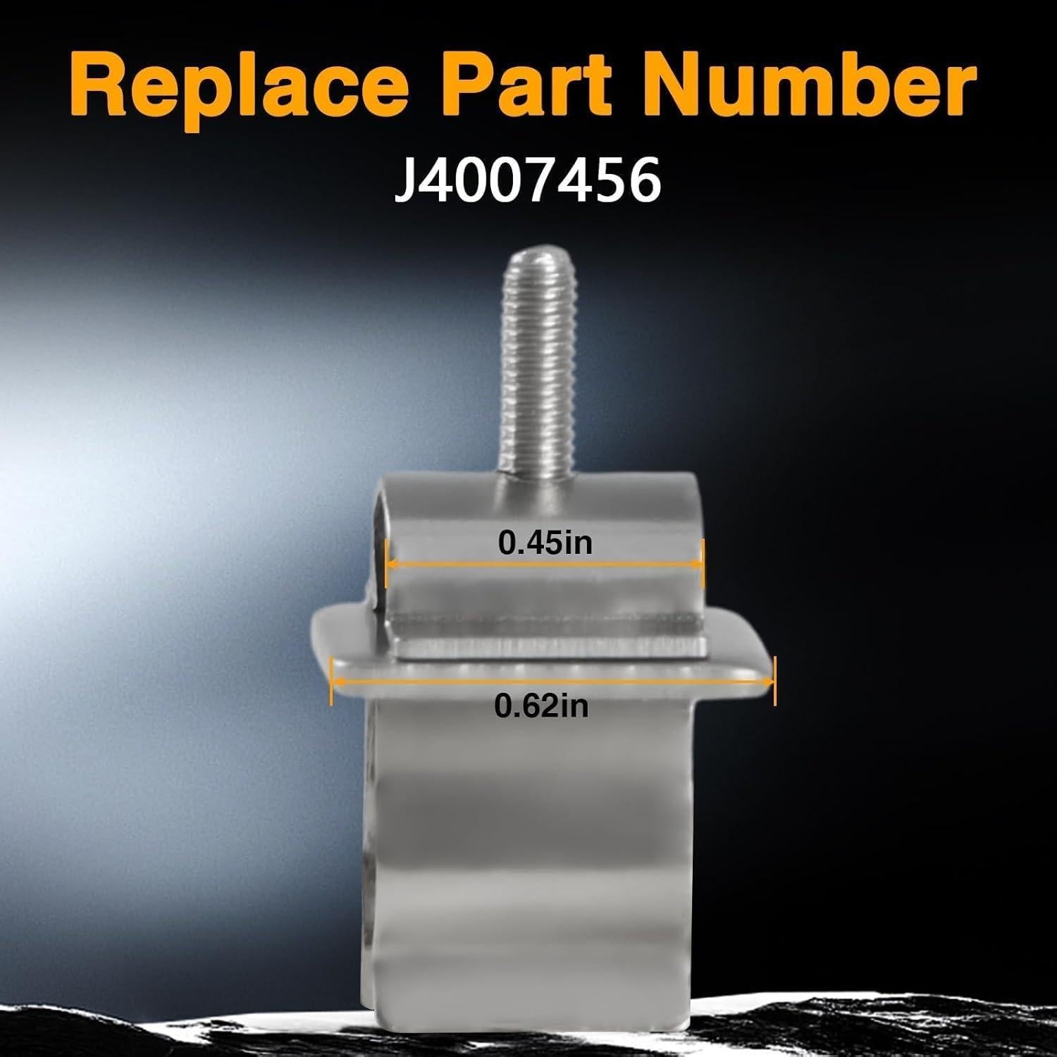 Clip de Retención de Varilla de Capó EVRBUL J4007456 Acero Inoxidable