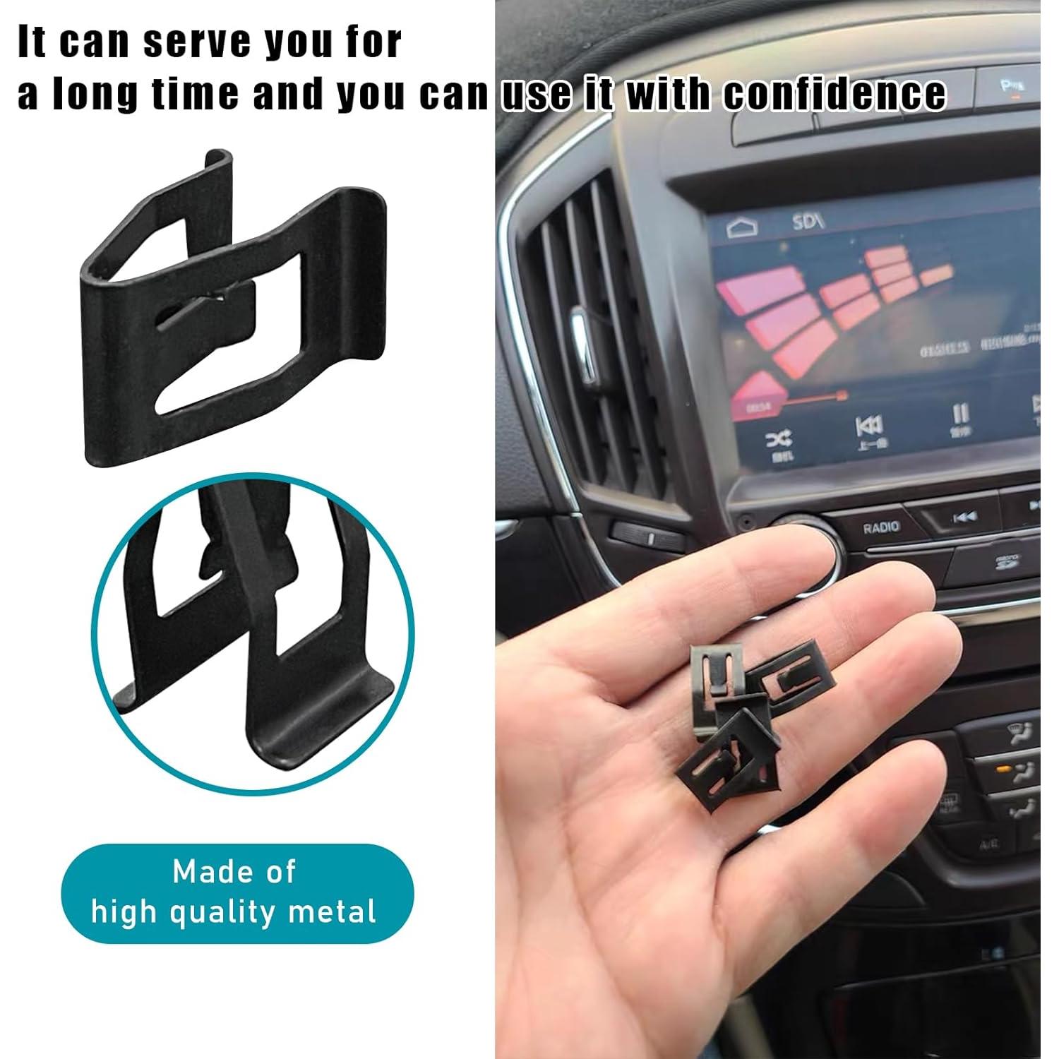 Clips de Recorte de Tablero Augeny - 10 Piezas de Metal