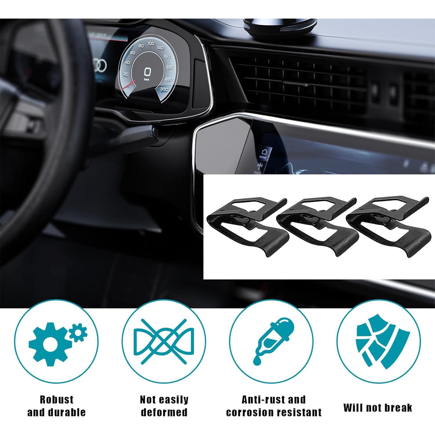 Clips de Recorte de Tablero Augeny - 10 Piezas de Metal