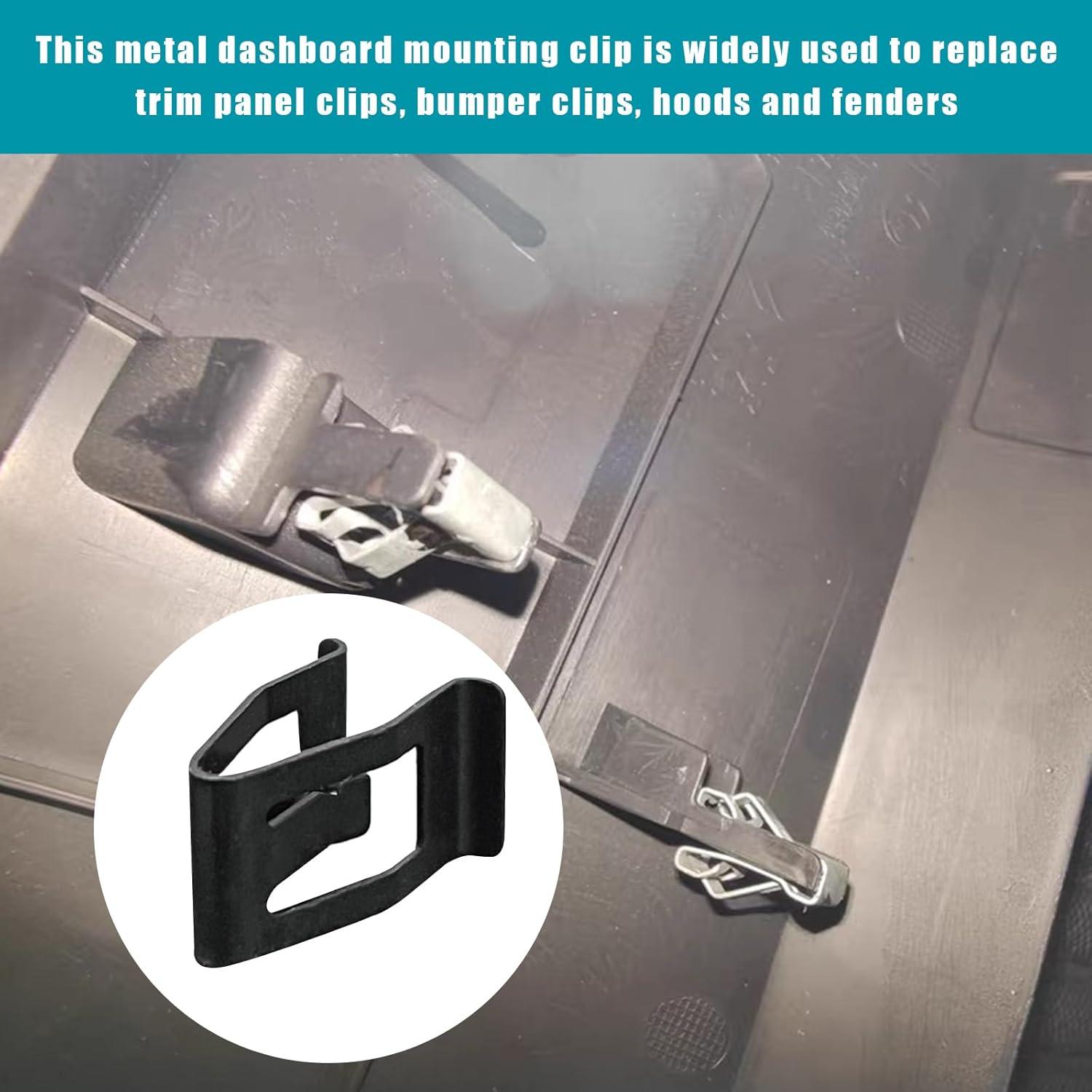 Clips de Recorte de Tablero Augeny - 10 Piezas de Metal