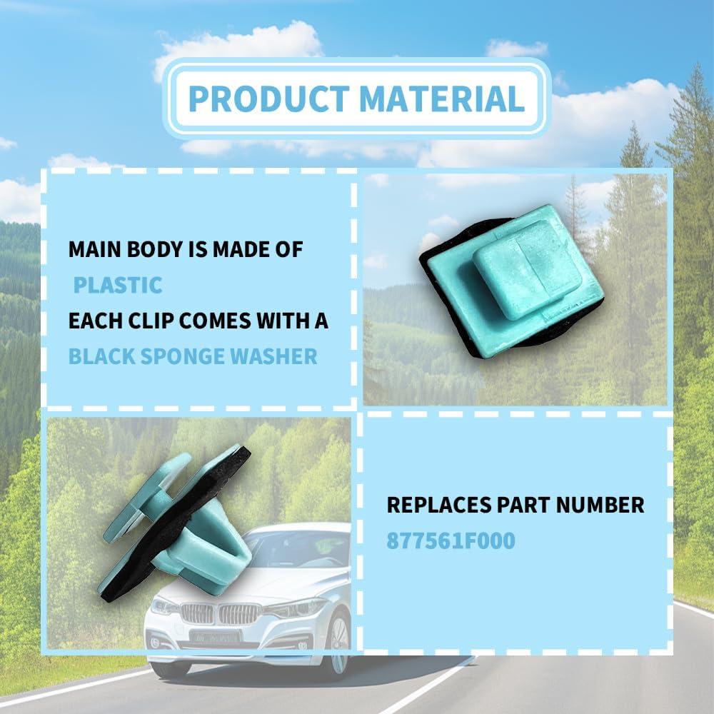 30 Clips de Moldura de Guardabarros Hyundai Kia QZTYTY