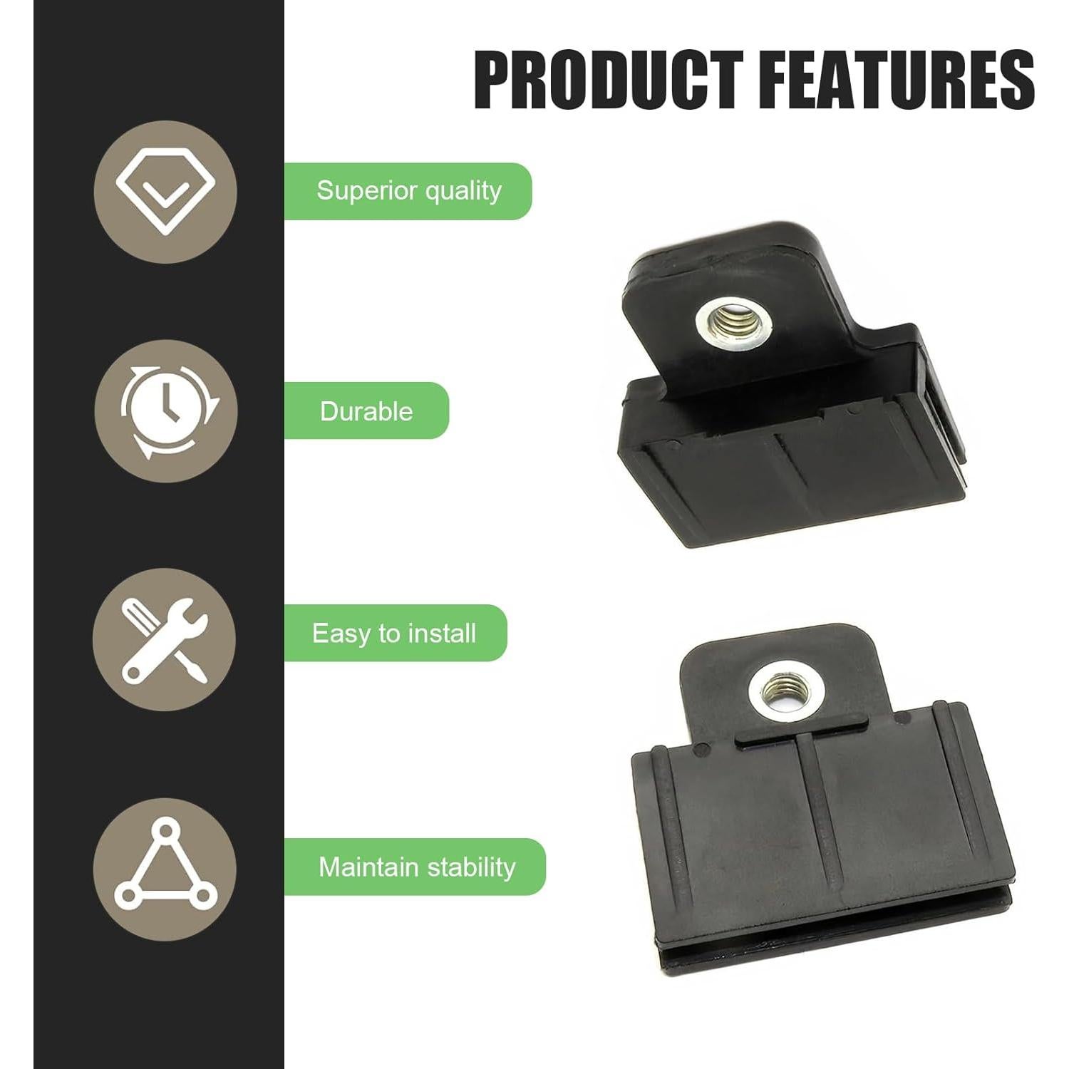 Clips de Retención de Vidrio MLY para Ventanas y Puertas - 2 Piezas