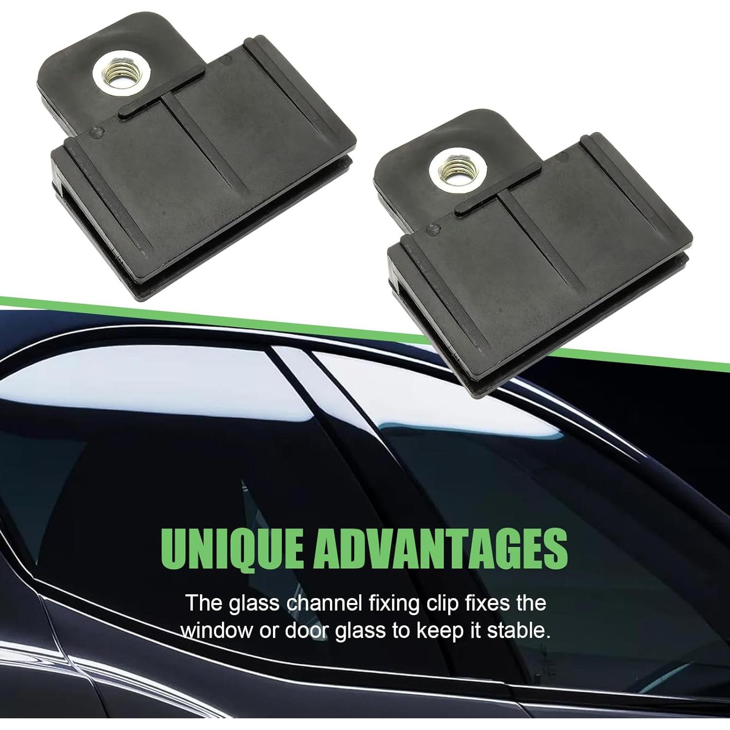 Clips de Retención de Vidrio MLY para Ventanas y Puertas - 2 Piezas