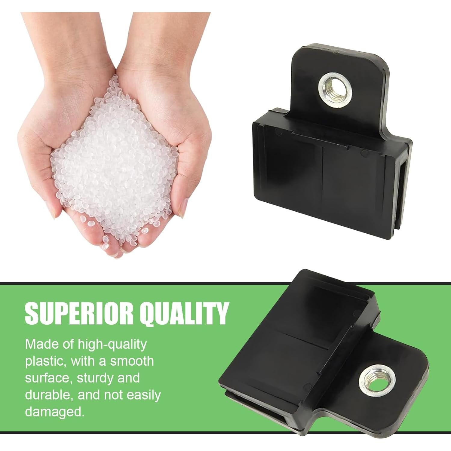 Clips de Retención de Vidrio MLY para Ventanas y Puertas - 2 Piezas