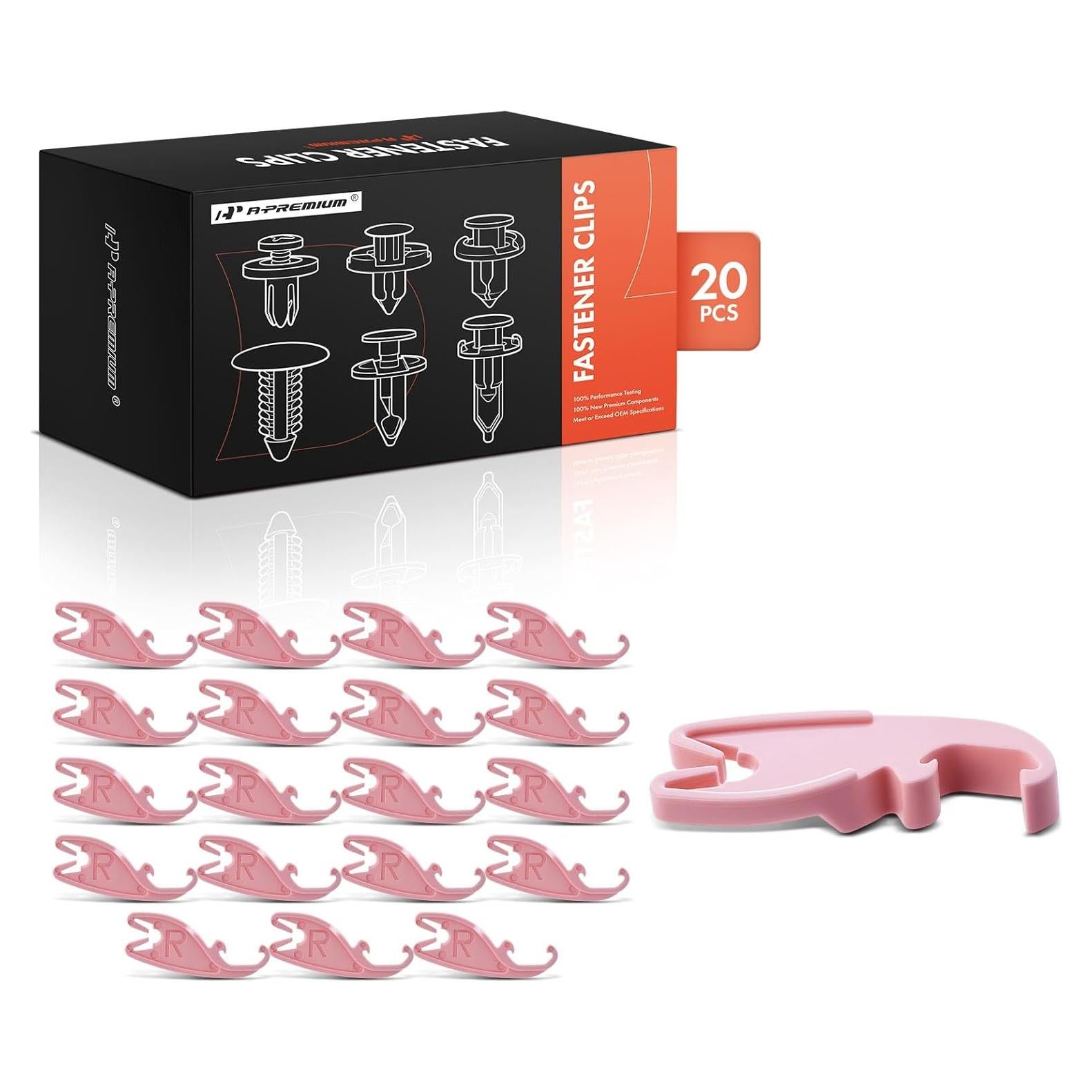 20 Clips de Retención de Nylon A-Premium para Ford y Lincoln