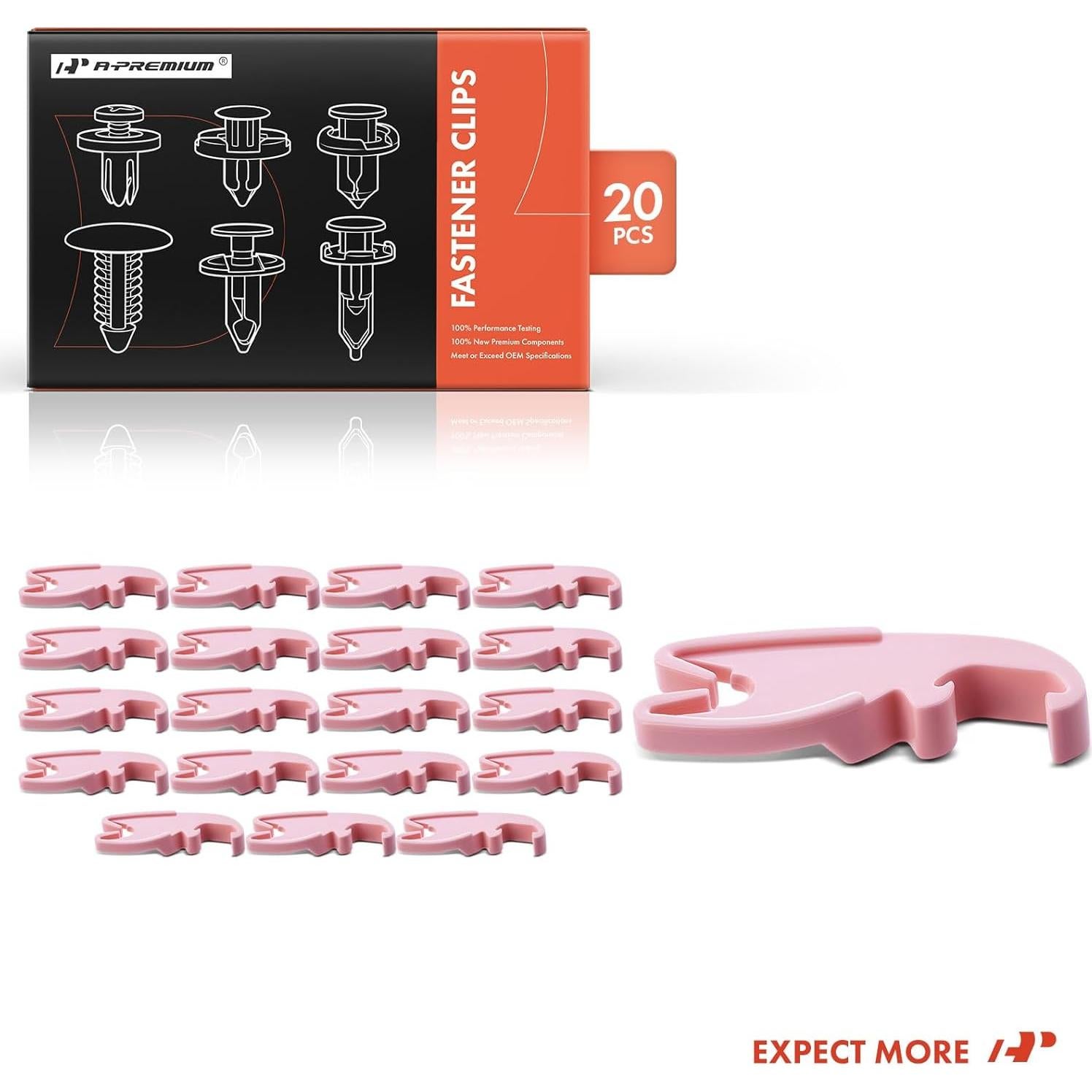 20 Clips de Retención de Nylon A-Premium para Ford y Lincoln